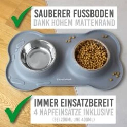KaraLuna Napfunterlage Mit 4 Näpfen Grau 0,2 Cm³ 15 KaraLuna Napfunterlage Mit 4 Näpfen Grau 0,2 Cm³ -Ruffwear Magasin 10d1a3111e4071b54f638cce8f5248c568989729 1407482 de DE da30ac3a7c1a38c0de7dce7b66abeaee954c5d7dcJtQne