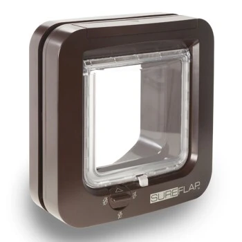 SureFlap Mikrochipgesteuerte Katzenklappe Braun 3 SureFlap Mikrochipgesteuerte Katzenklappe Braun