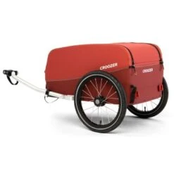 Croozer Cargo Kalle -Ruffwear Magasin 39ed3554f809bc0bafda2b4d93fc77ec2636851a croozer cargo kalle lava red deichsel seitlich