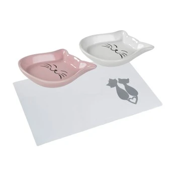 AniOne Napf-Set Happy Kitty Inkl Unterlage 2 AniOne Napf-Set Happy Kitty Inkl Unterlage