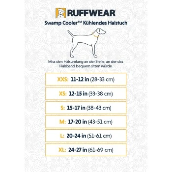Ruffwear Swamp Cooler™ Kühlendes Halstuch Blau/ Türkis XXS 5 Ruffwear Swamp Cooler™ Kühlendes Halstuch Blau/ Türkis XXS – Bild 3