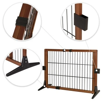 Lionto Absperrgitter, Hundeschutzgitter 6 Lionto Absperrgitter, Hundeschutzgitter – Bild 4